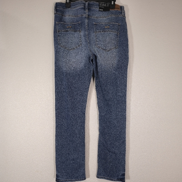 RSQ Men’s Size 34 × 32 Slim Vintage Flex‎ Jeans Distressed Blue NWT New - Picture 7 of 9